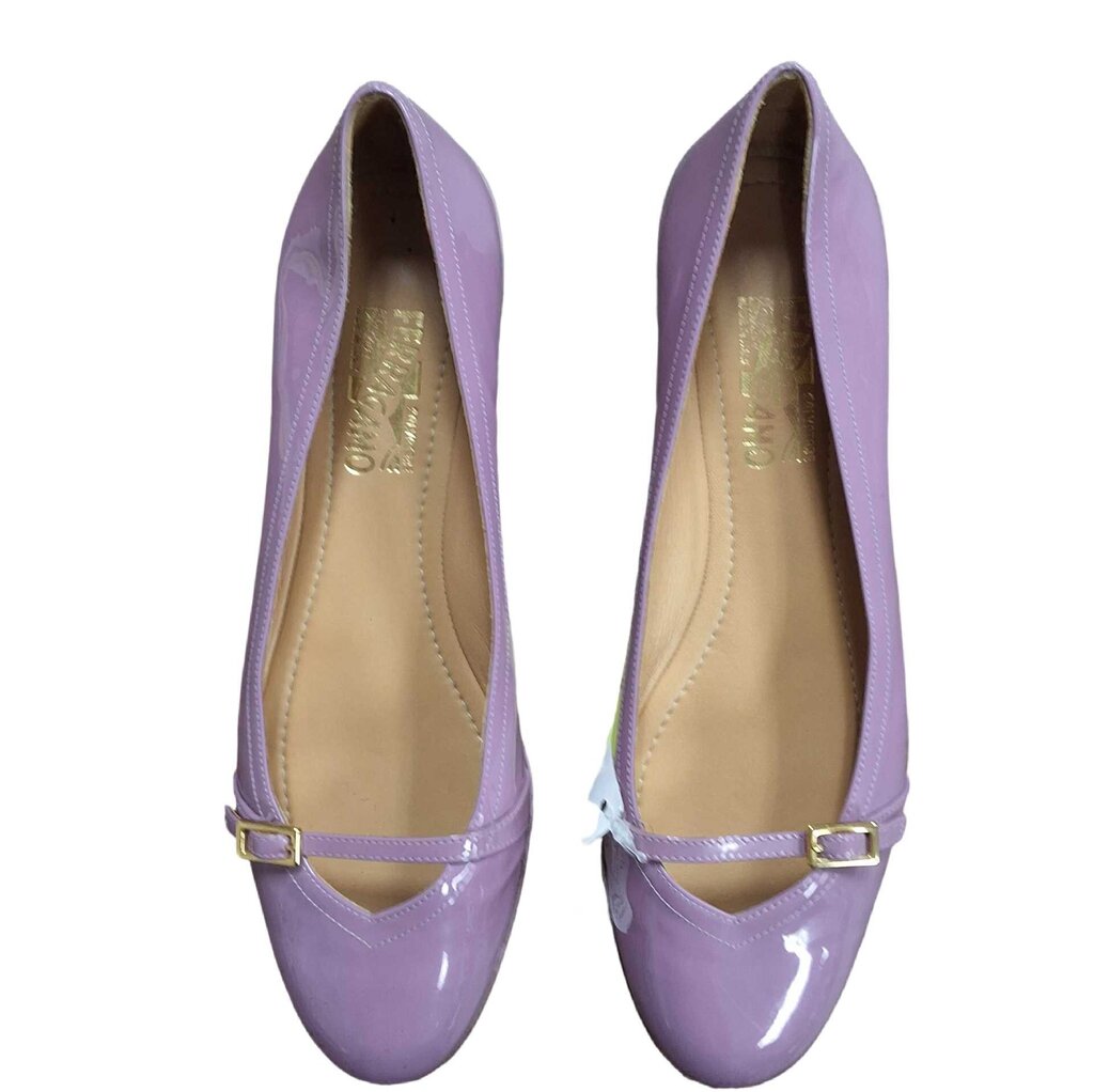 Ferragamo patent flat/mary jane