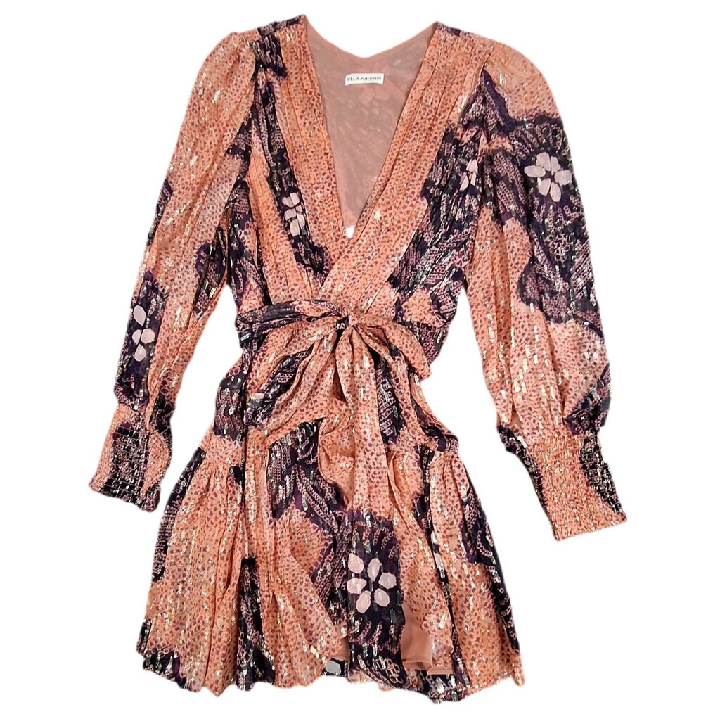 Ulla Johnson long sleeve sheer dress/abstract