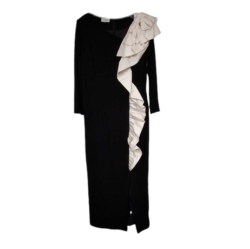 Ildiko long sleeve gown/full length ruffle