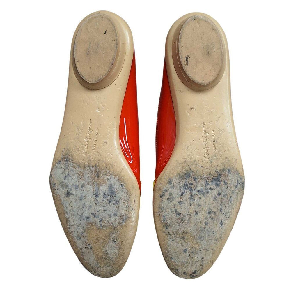 Ferragamo patent flat/mary jane