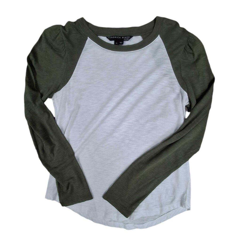 Veronica Beard long sleeve knit top/baseball