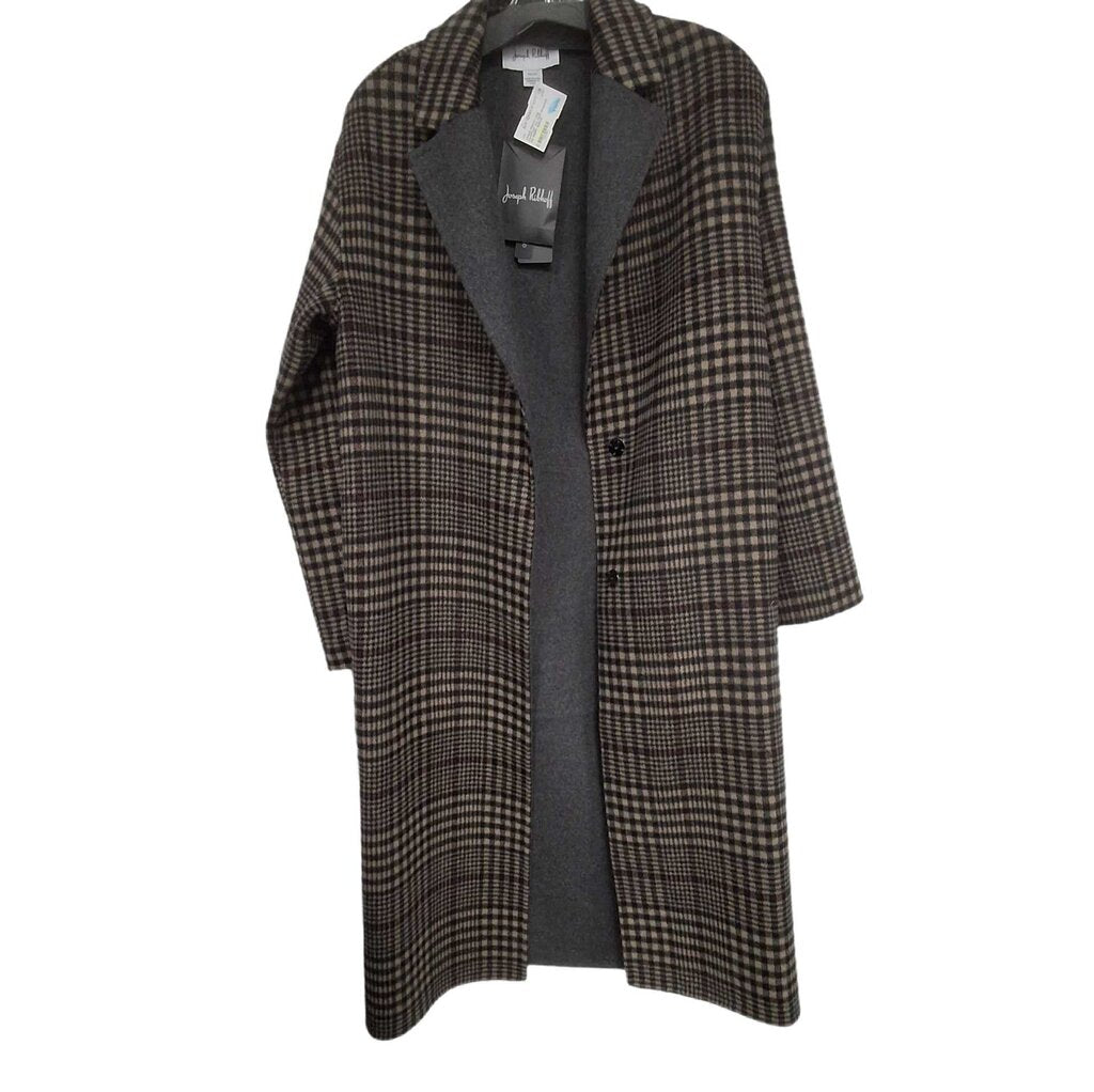 Joseph Ribkoff long coat/Plaid