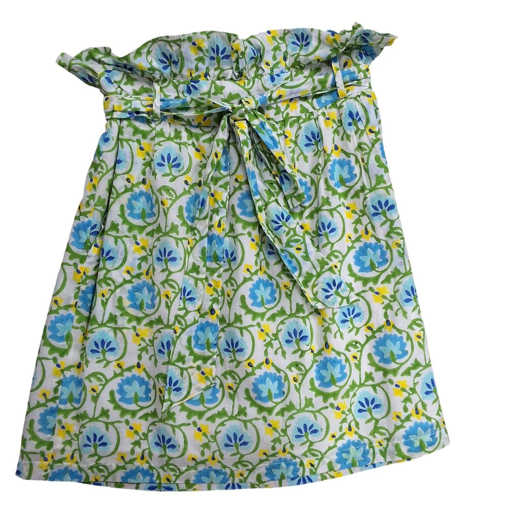 Olivia James short swirly print skirt/sash
