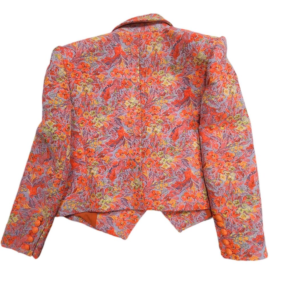 L'Agence tapestry crop jacket/double breast