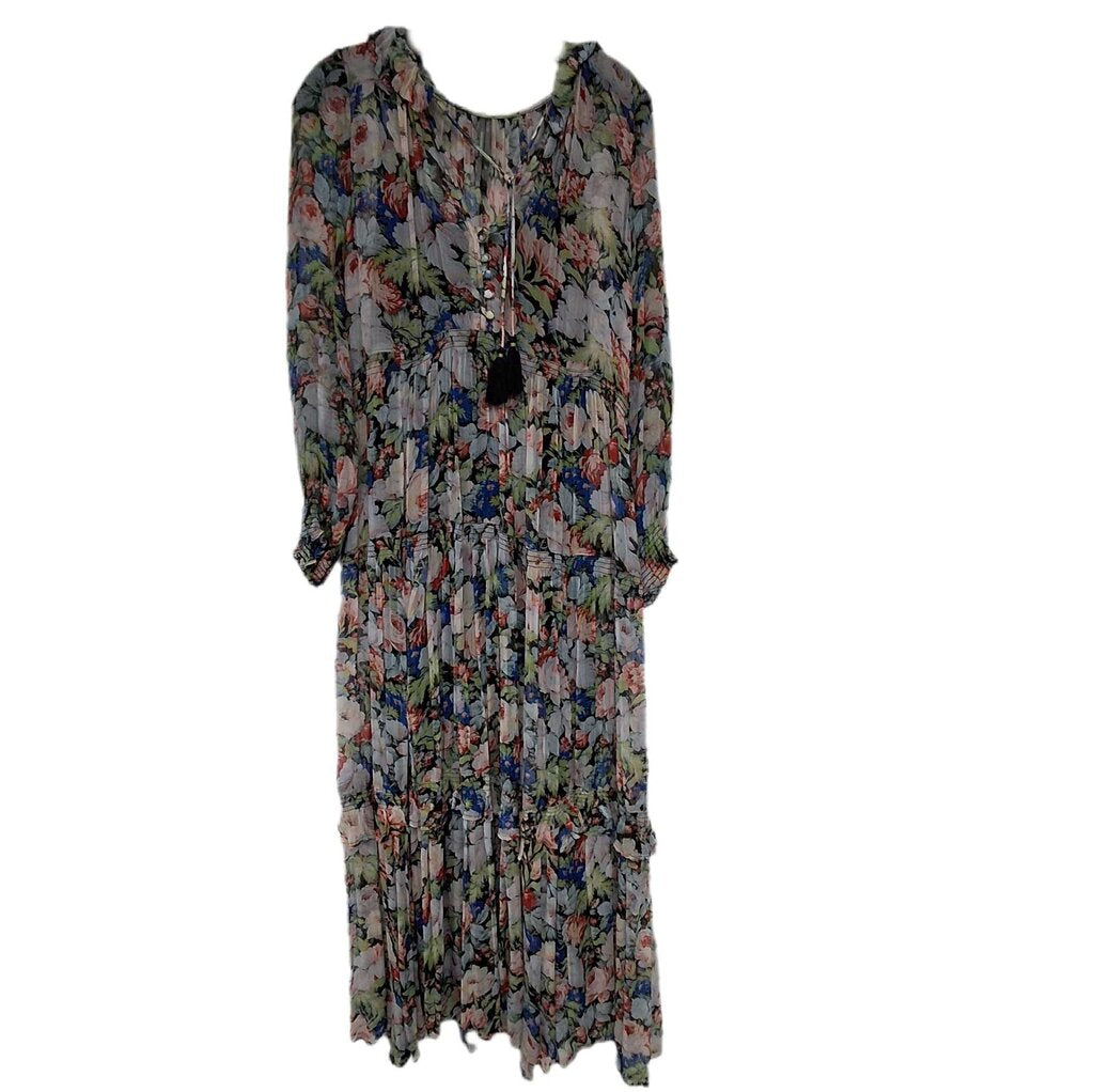 Anthropologie 2pc long sleeve maxi/floral