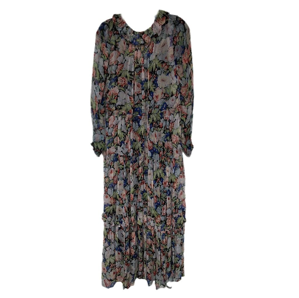 Anthropologie 2pc long sleeve maxi/floral