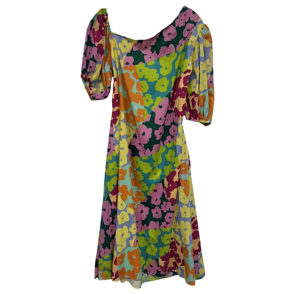 Crosby puff short sleeve maxi/abstrct