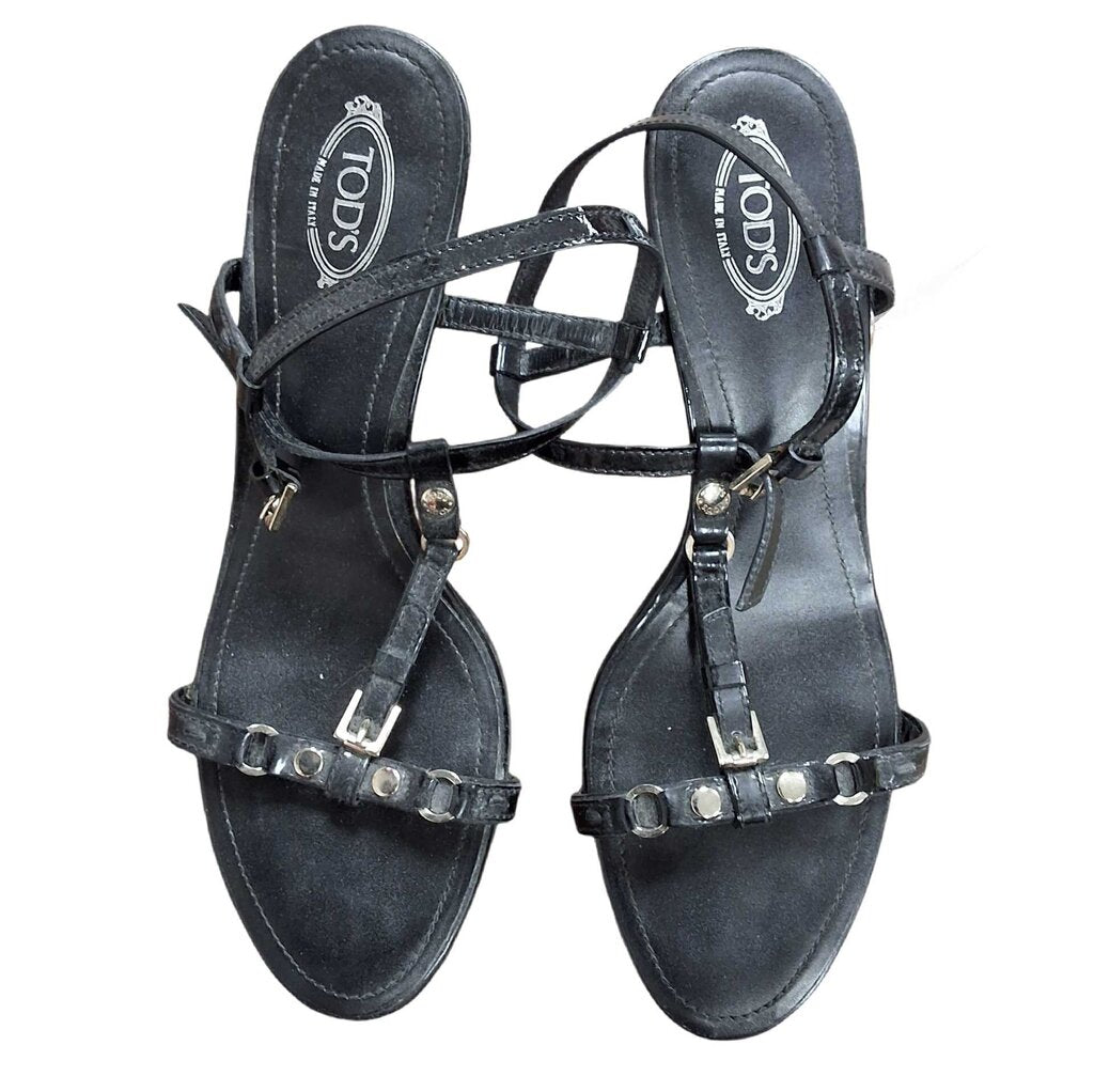 TOD'S t strap sandal/heel