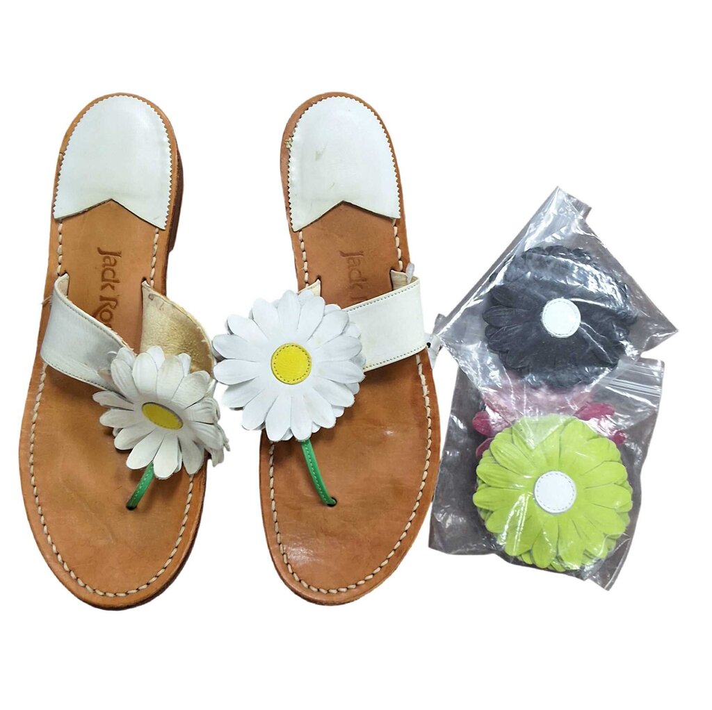 Jack Rogers thong/interchageable flowers