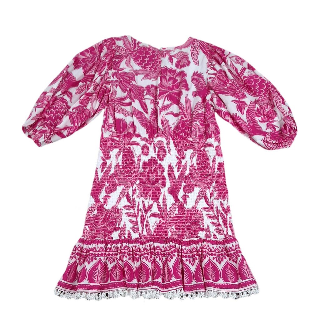 Farm Rio short floral gathered dress
