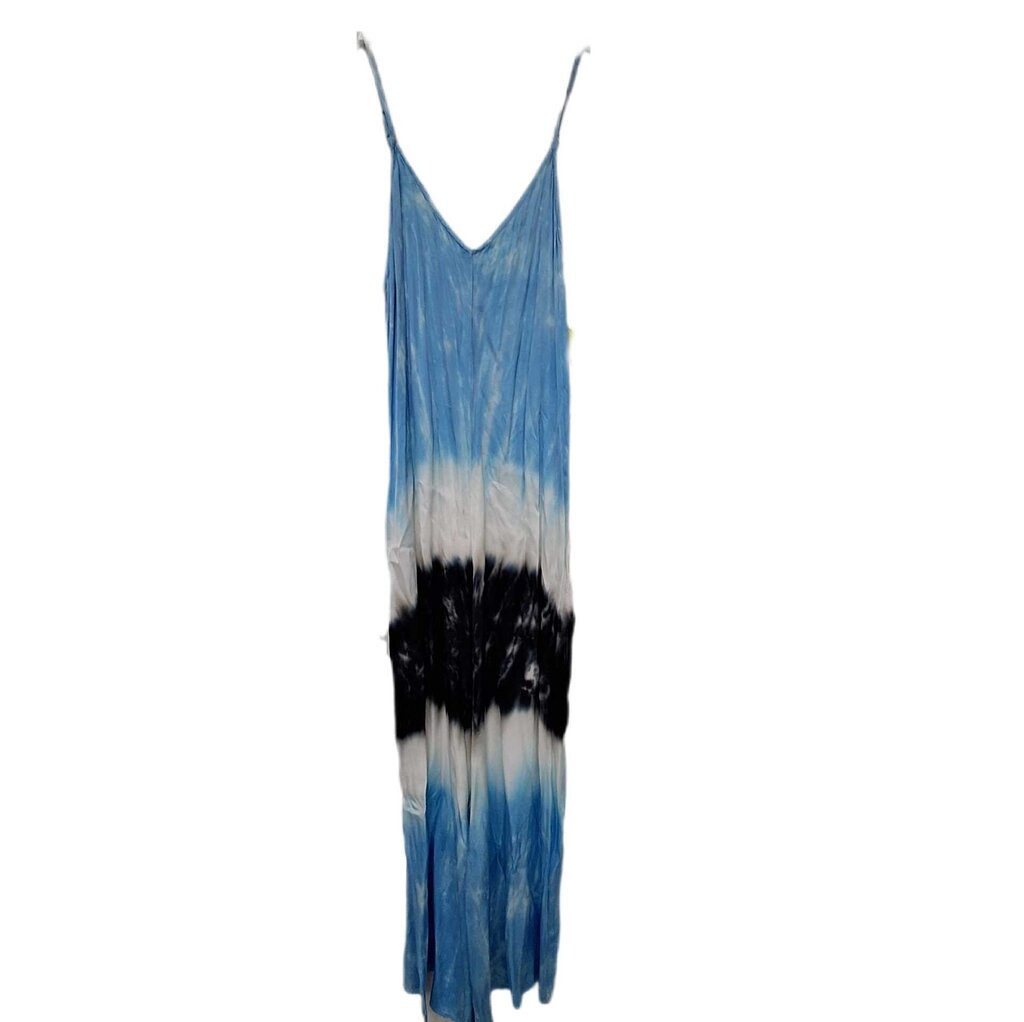 Stark sleeveless satin jumpsuit/abstract