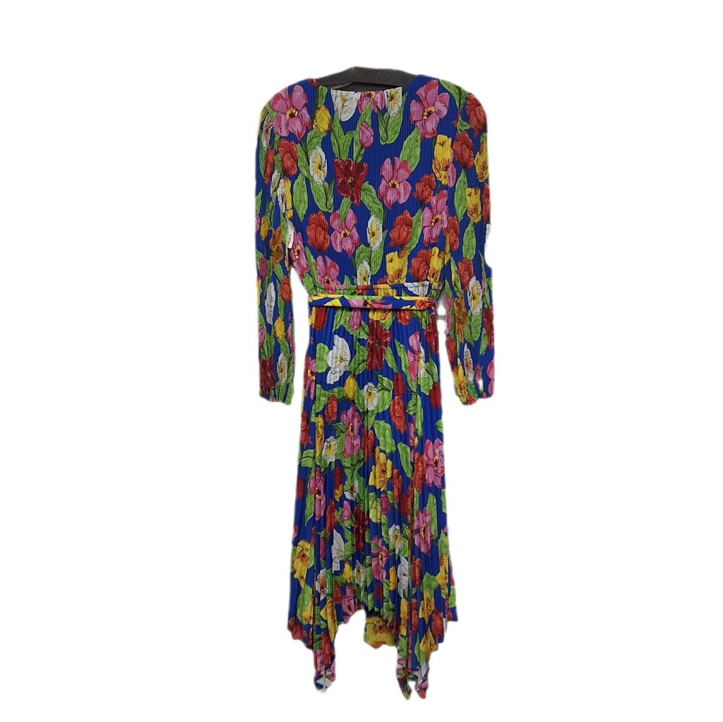Milly long sleeve pleated dress/flowers