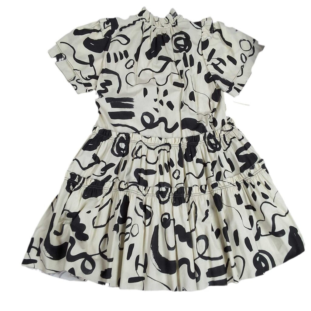 Hunter Bell short sleeve abstract dress/tiers