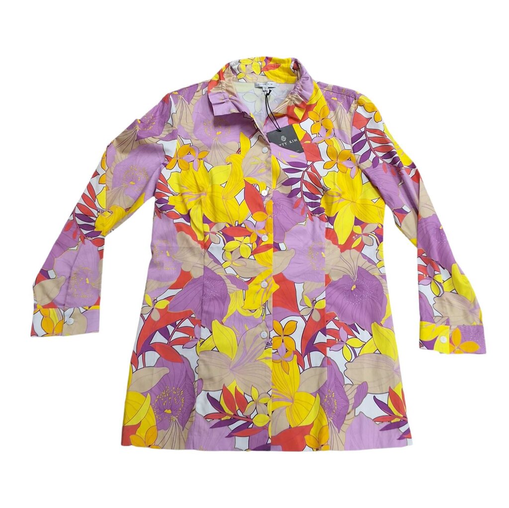 Patti Kim long sleeve overblouse/big floral