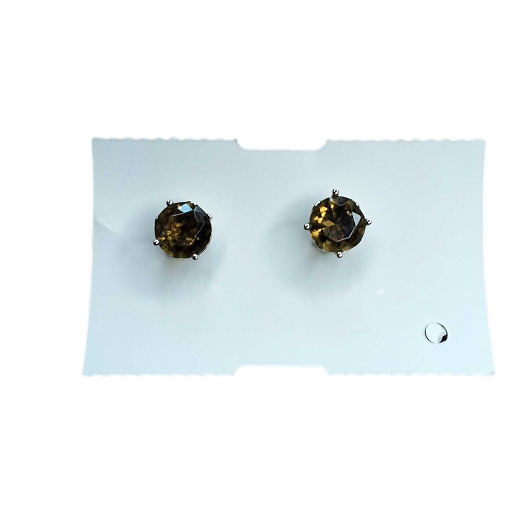 Judith Ripka Sterling Studs/Smokey Quartz