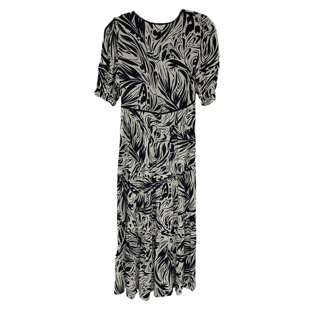 ba&sh short sleeve tiered maxi/abstractr
