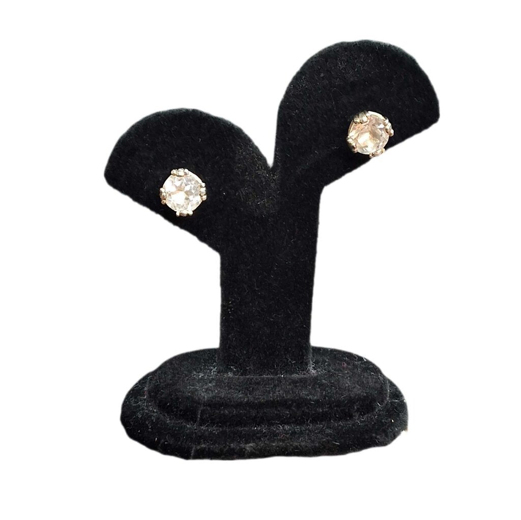 Slane clear quartz stud earrings