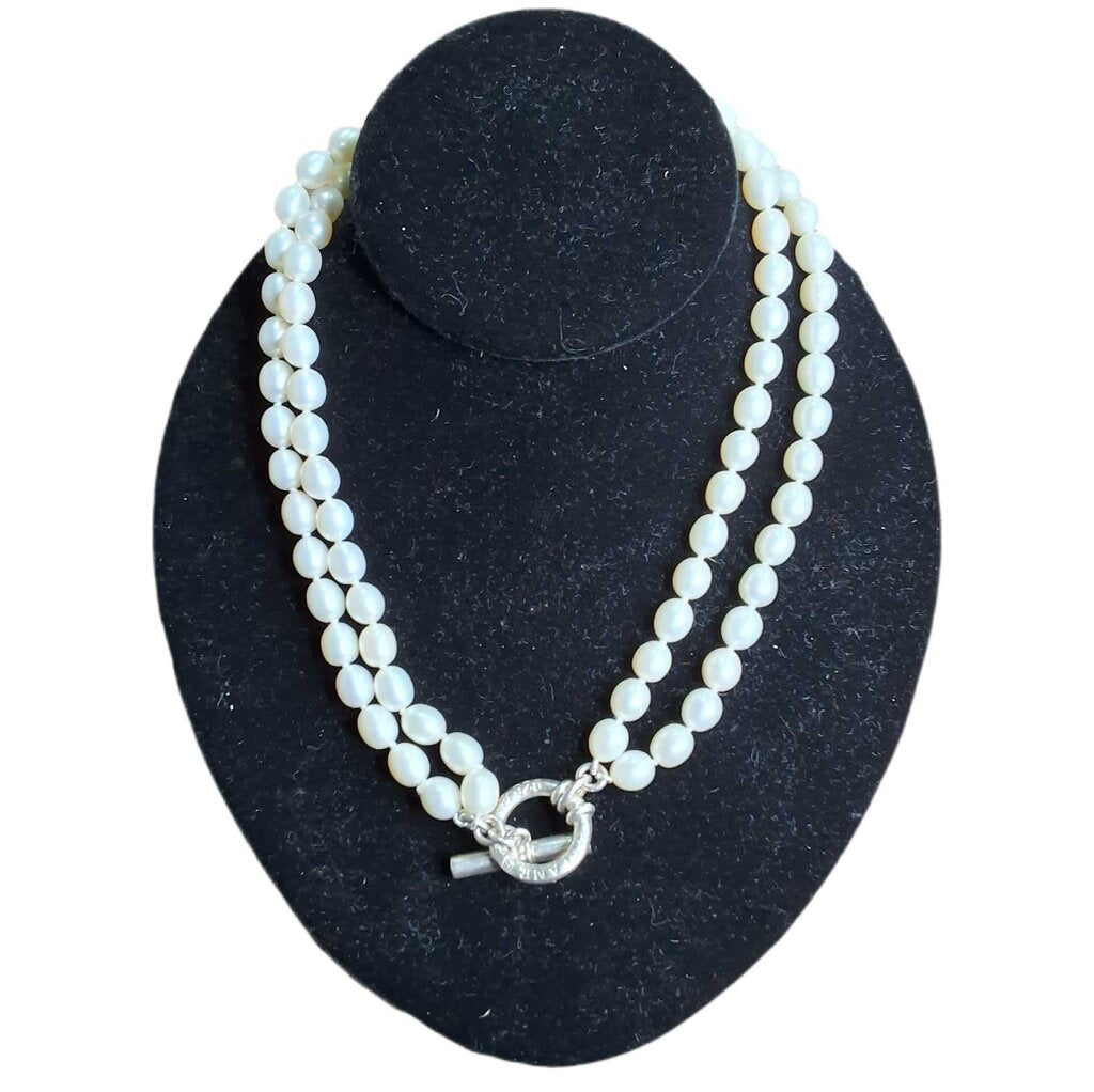 Slane double pearl necklace