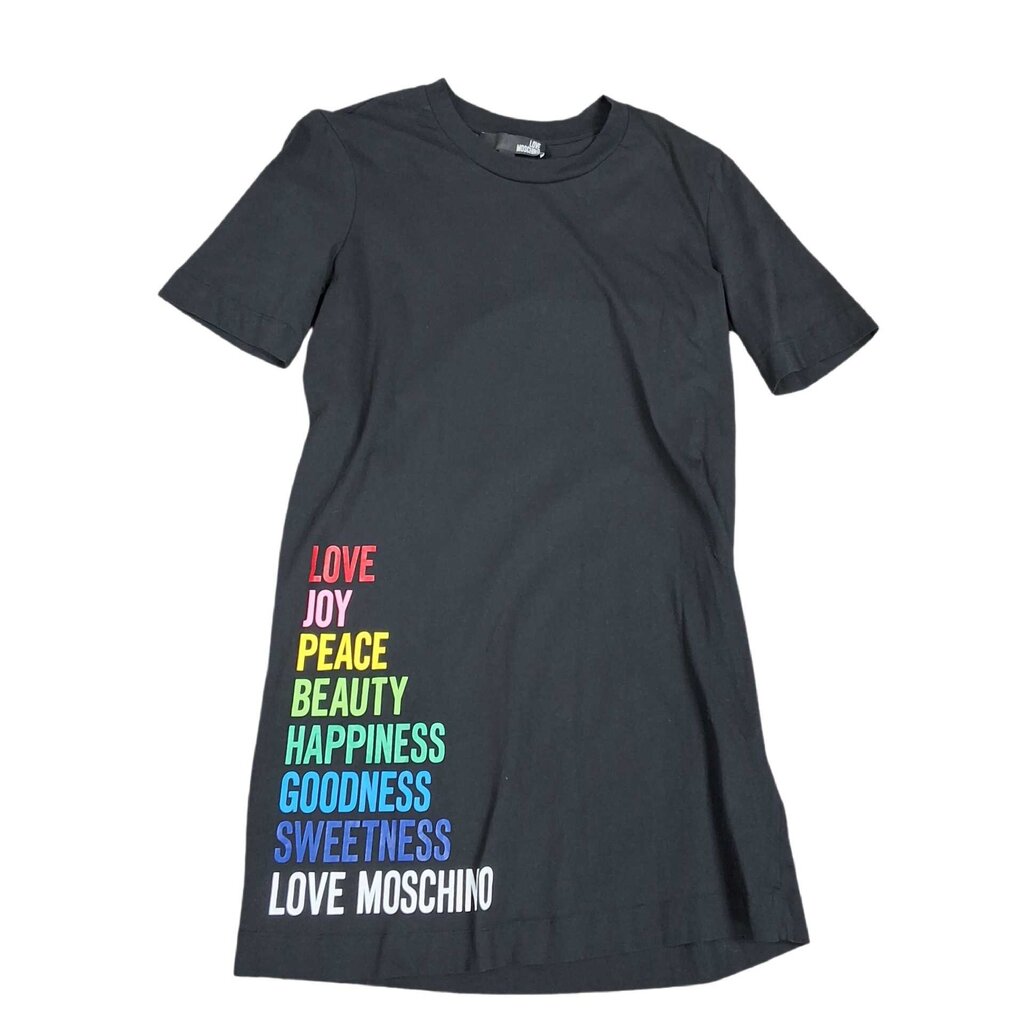 Love Moshino short sleeve knit dress/graphic