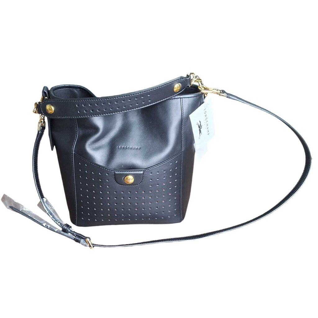 Longchamp leather bucket bag/holes