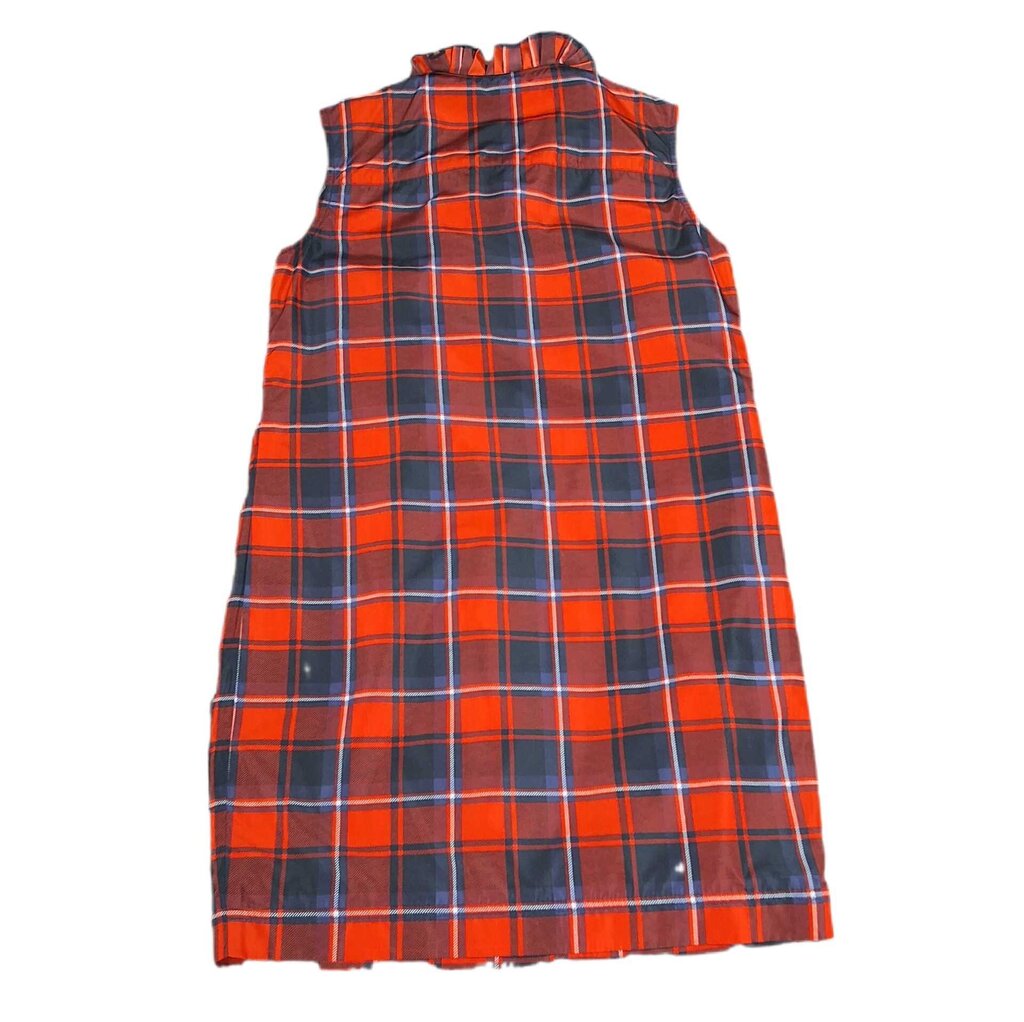 See by Chloe sleeveless plaid cocktail dress/ruffle