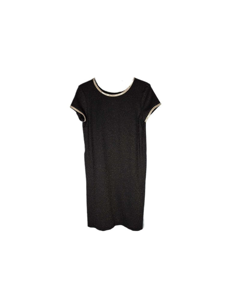 Sara Campbell knit dress w/pinstripe & Back Bow