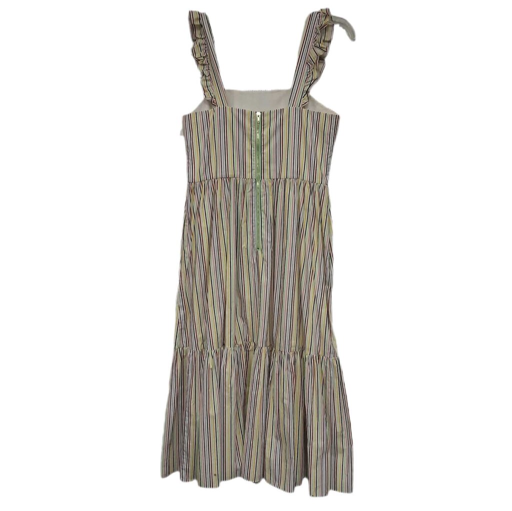 Sleeveless maxi sundress/pinstripe