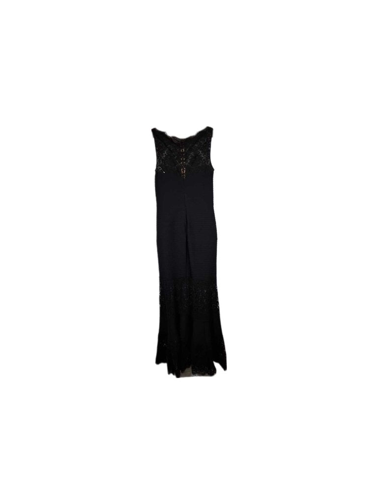 tadashi sleeveless cocktail gown w/lacetop