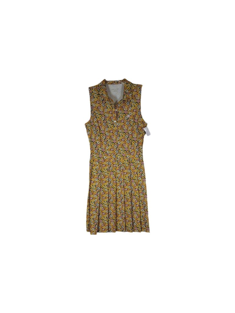 slvls pleat skrt knit drs/floral