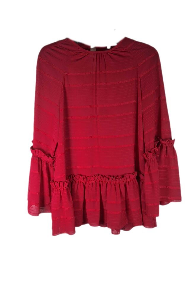 Pearl/Lela Rose stripe top/flounce