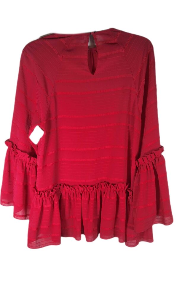 Pearl/Lela Rose stripe top/flounce