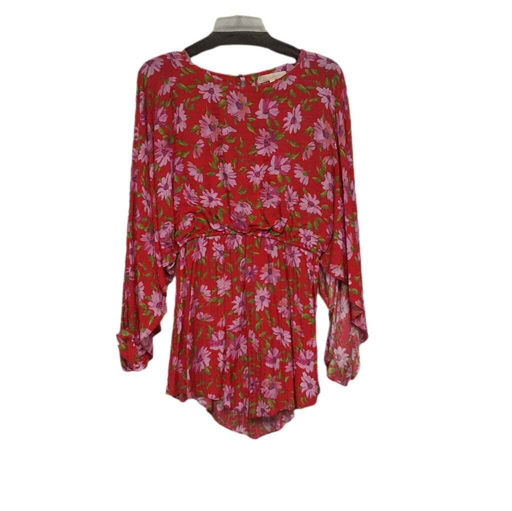 Love Shack Fancy big open sleeve short dress/floral