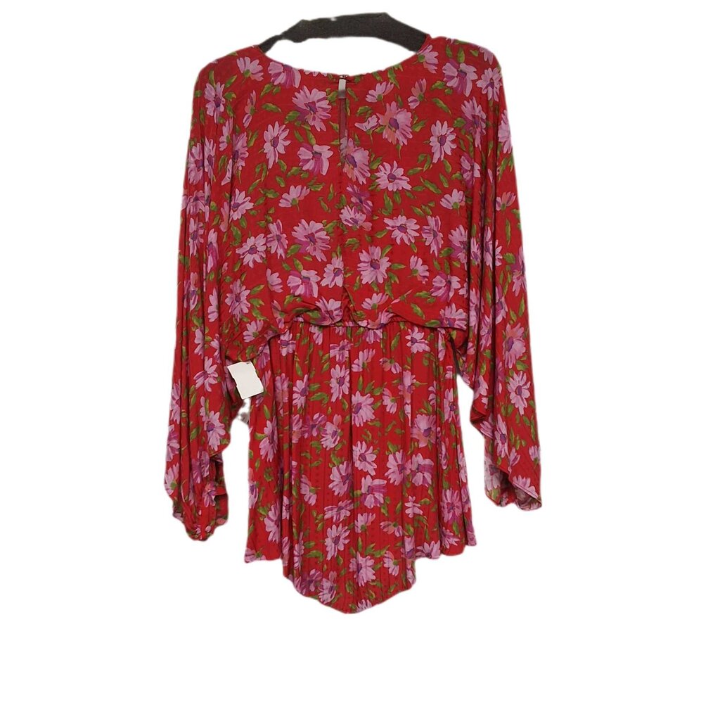 Love Shack Fancy big open sleeve short dress/floral