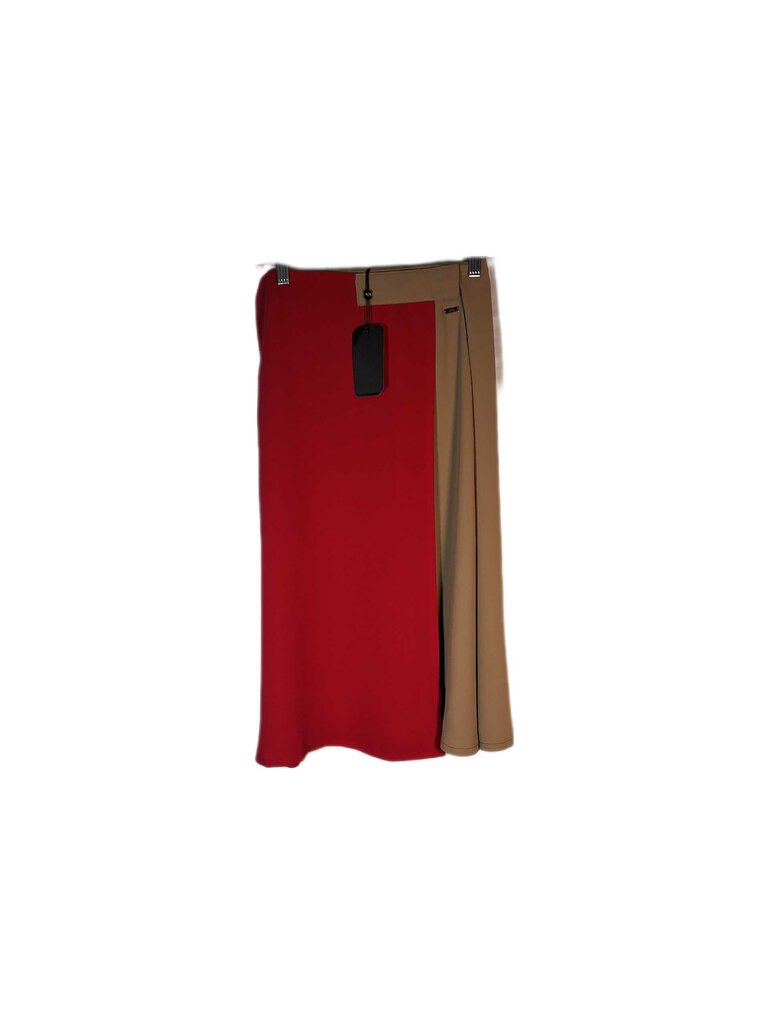 Armani Exchange colorblock midi wrap skirt