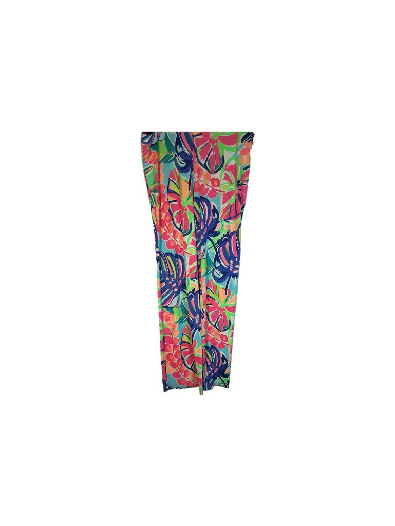 Lilly Luxletics wide-leg knit pant/abstrct