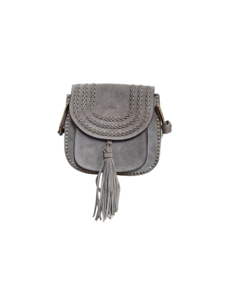 chloe suede crossbody/tassel
