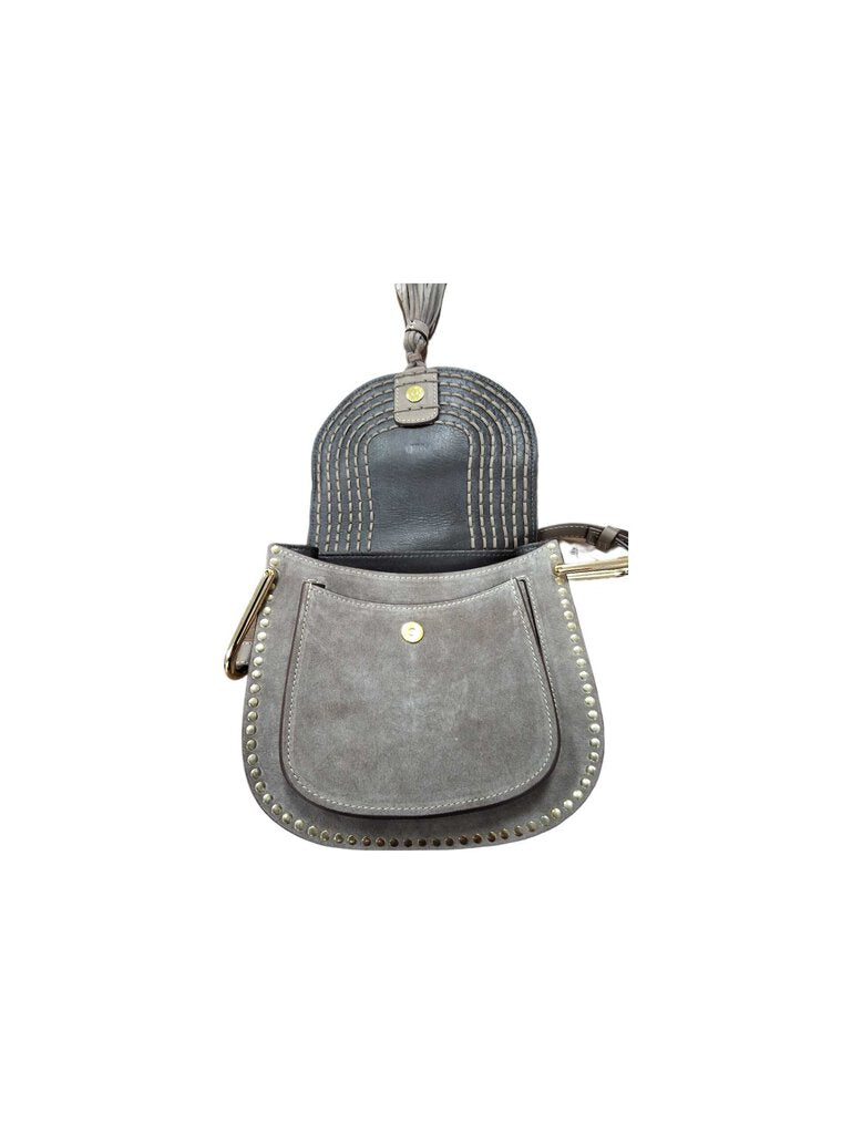 chloe suede crossbody/tassel