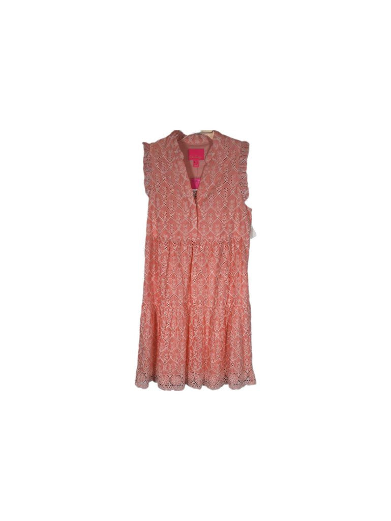 Lilly Pulitzer Sleeveless eyelet dress w/tiers