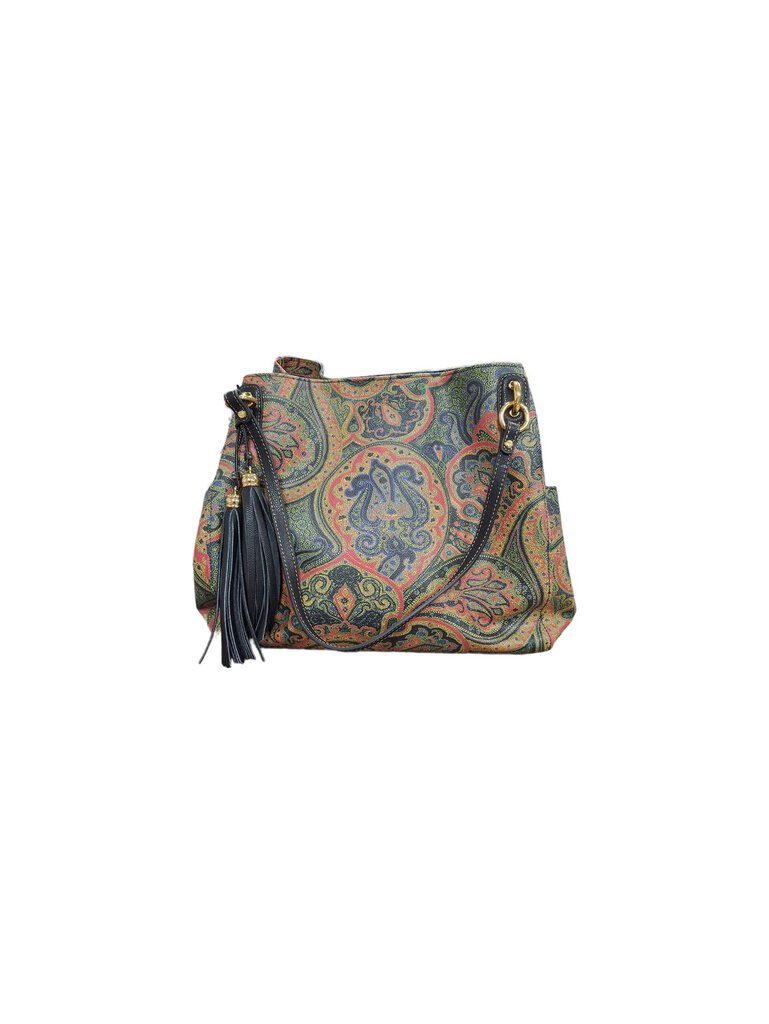 eric javits paisley leather shoulder bag