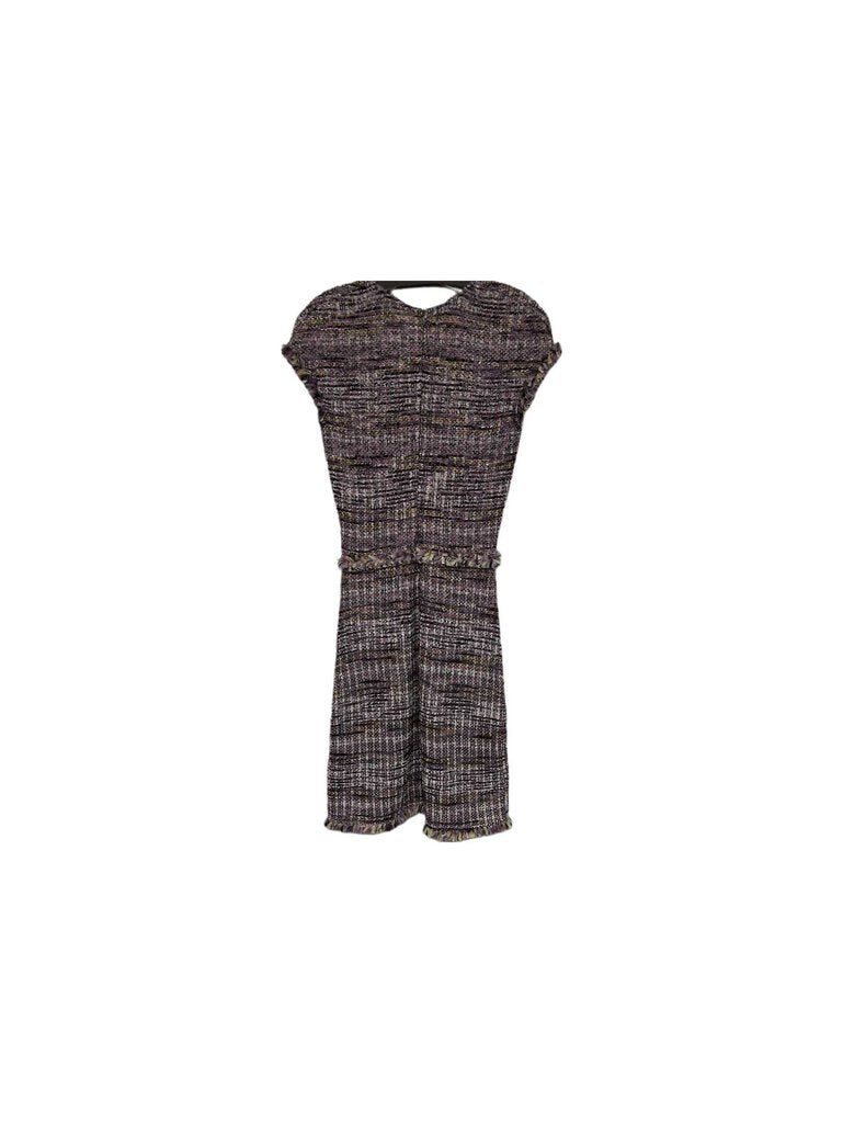 St John cap slv knit drs/tweed