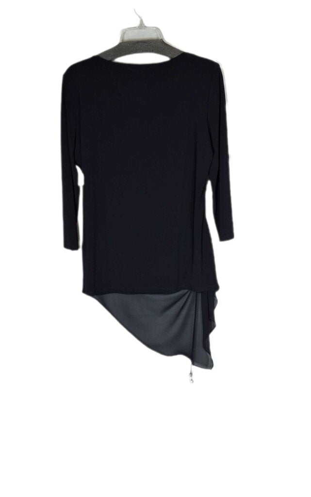Frank Lyman long sleeve knit cocktail top/gathers