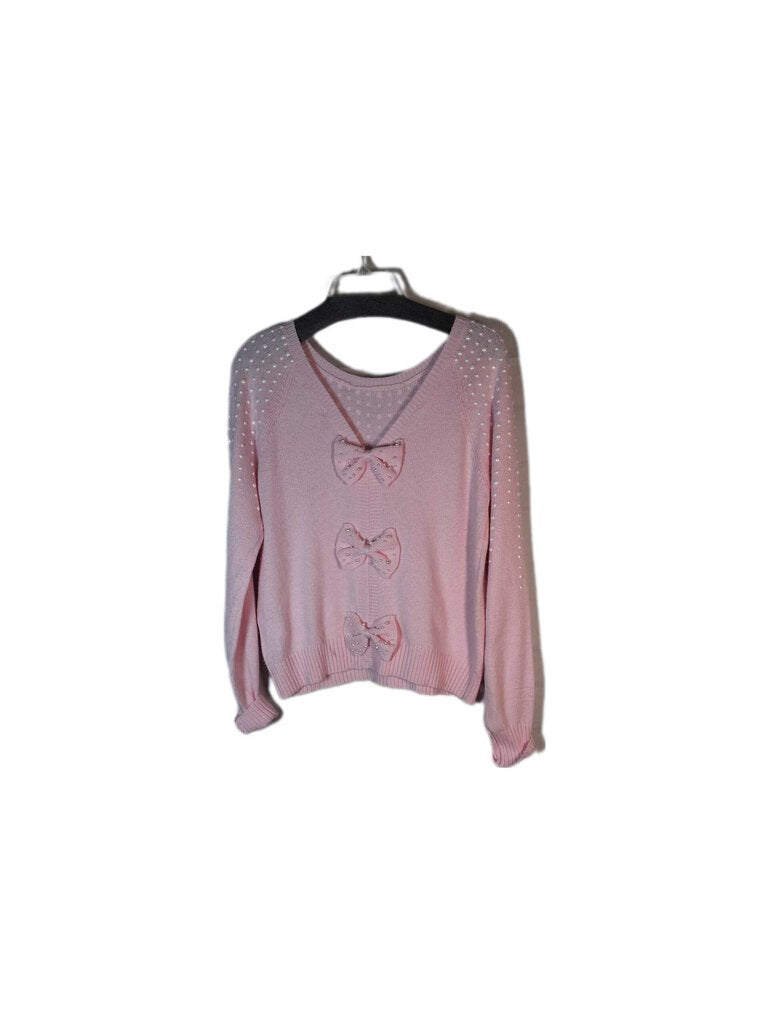 Lilly Pulitzer long sleeve sweater w/pearls & bows