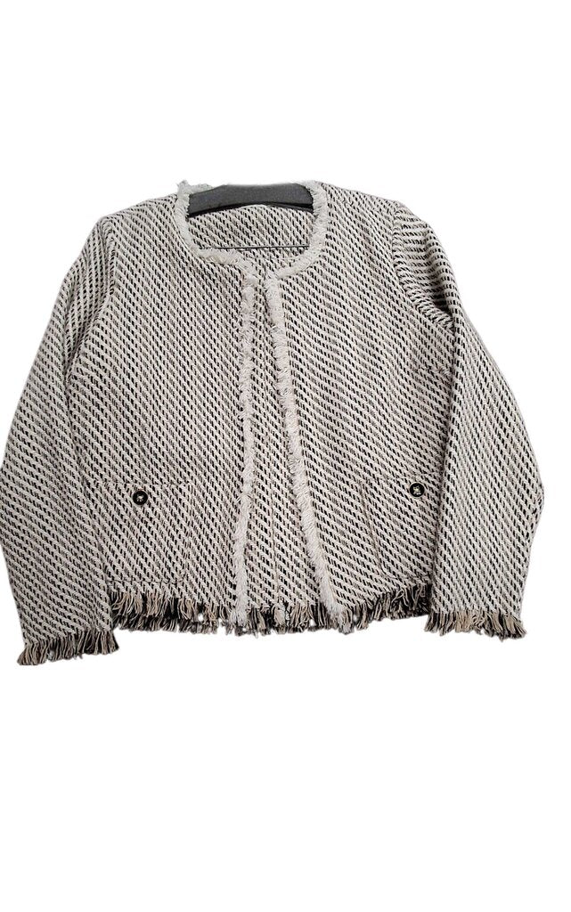 spartina tweed suit w/fringe trim