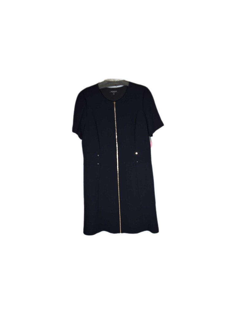 lafayette 148 short sleeve wool dress w/zipper front