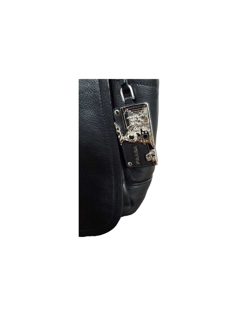 Prada smooth leather shoulder bag/flap