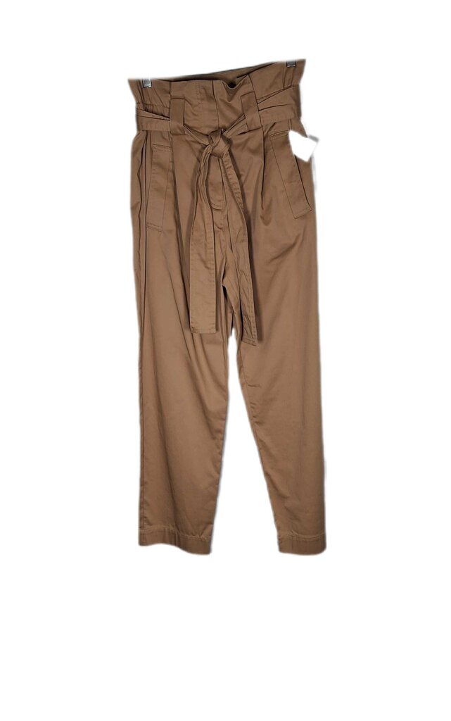 Reiss paper bag crop pant/belt