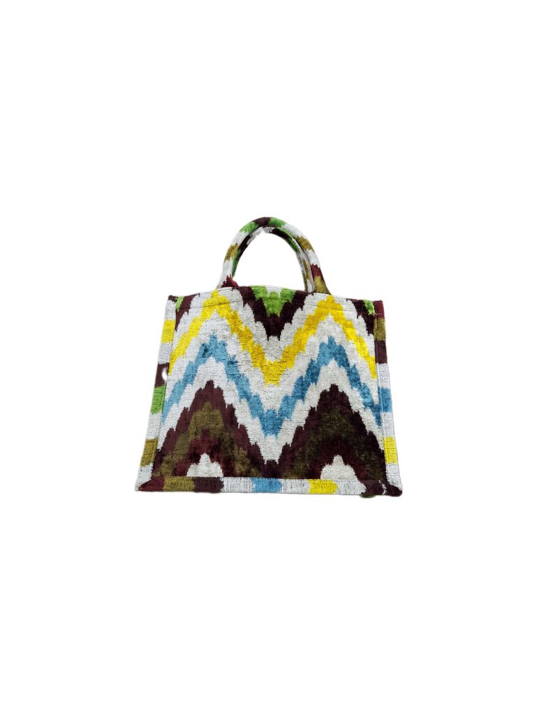 Wolf & Willa flamestitch tapestry bag