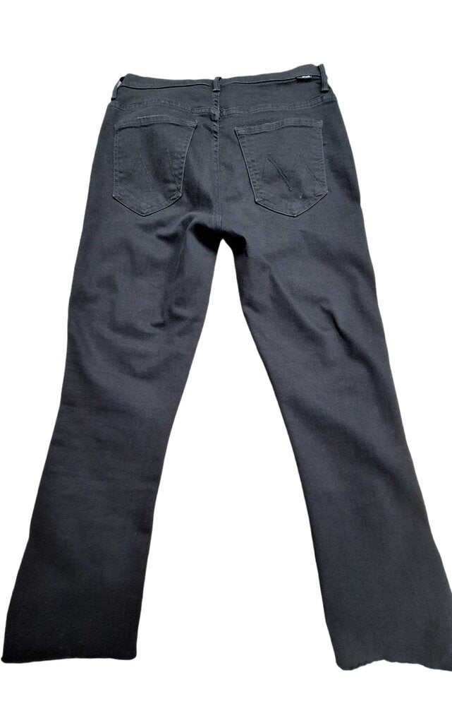 Mother straight jeans w/side stripe