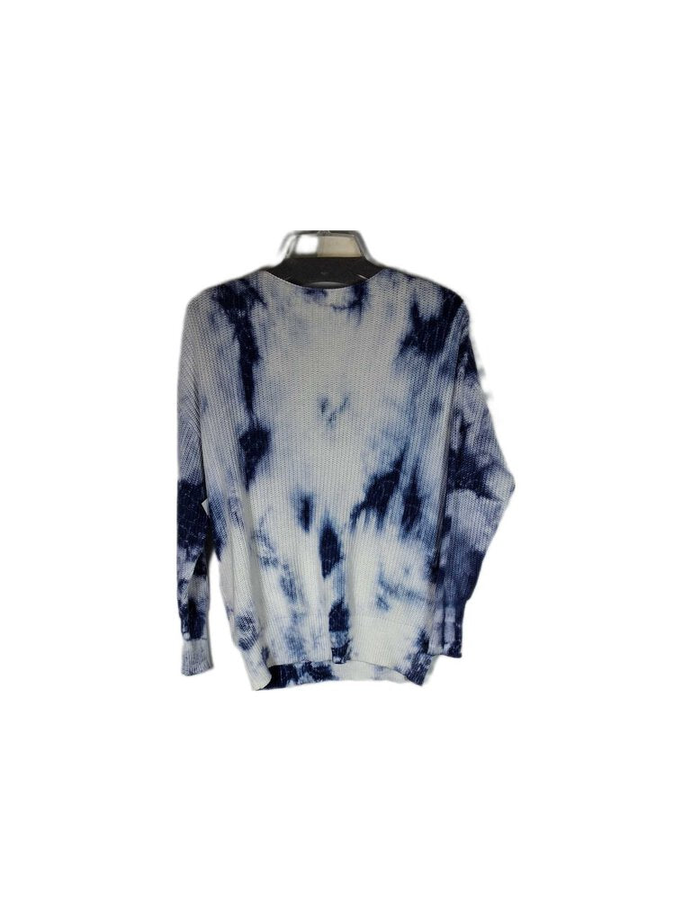 Anthropologie ribbed v-neck sweater/abstract