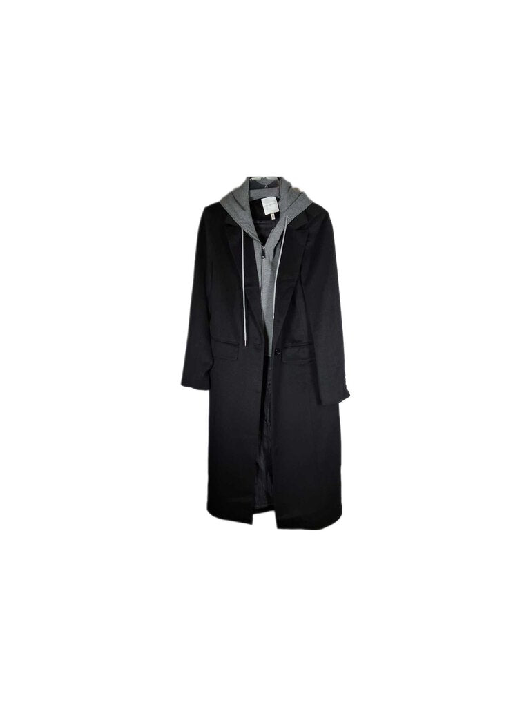 Avec Les Filles wool coatwith hoodie